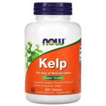 Витамины NOW Kelp 150 mcg 200 таблеток