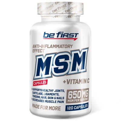 Хондропротектор Be First MSM 1000 + Vitamine C 120 capsules